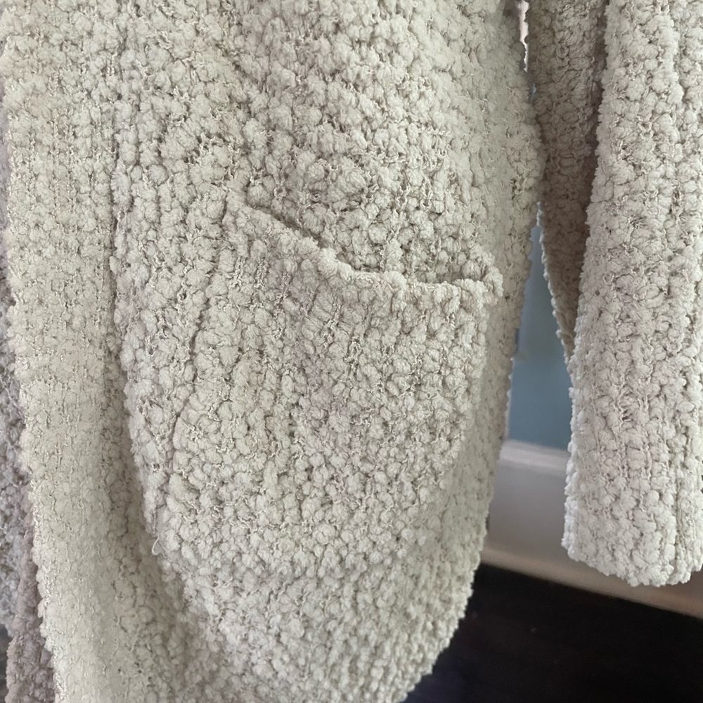 Women’s Open Front Off White Cozy Cardigan | Size L - Picture 3 of 5